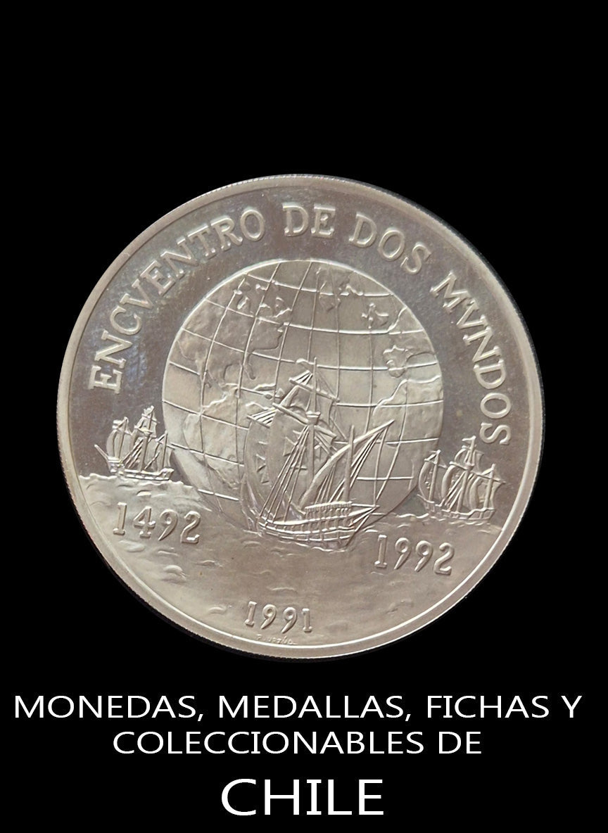 MONEDAS, MEDALLAS, FICHAS Y COLECCIONABLES DE CHILE