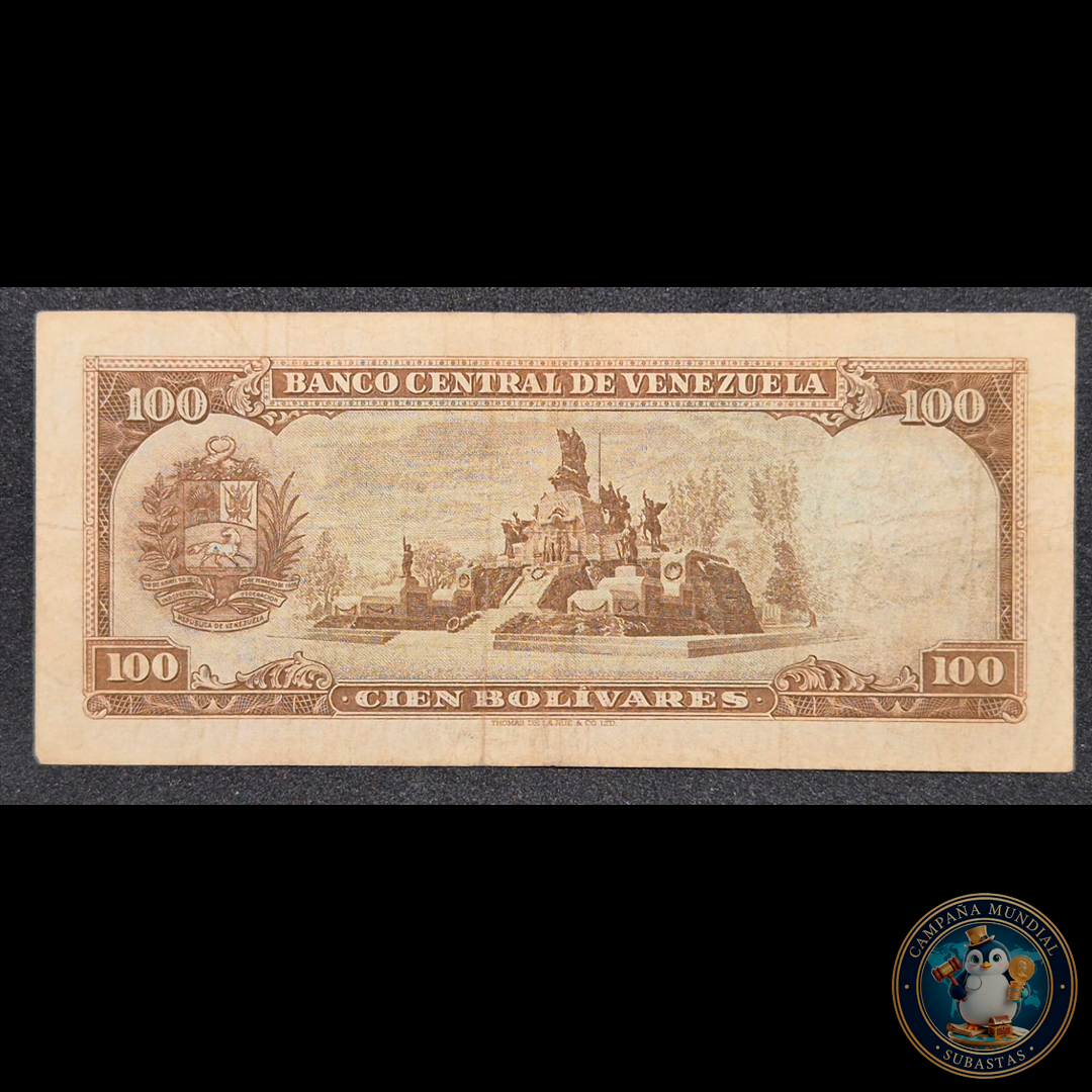D422 .- BILLETE DE 100 BOLIVARES   DEL 7 DE MAYO DE 1963   XF-   VENEZUELA