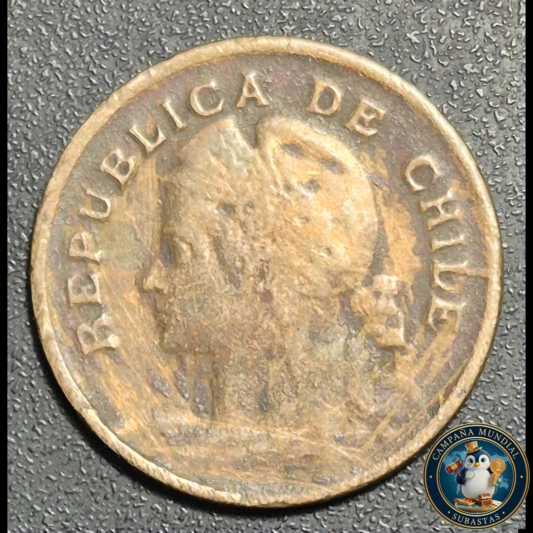 A1009 MONEDA DE CENTAVO DEL AÑO 1904   XF  CHILE
