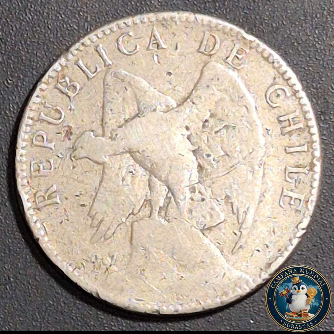 A1020 MONEDA DE UN PESO AÑO 1905.   VF-    CHILE