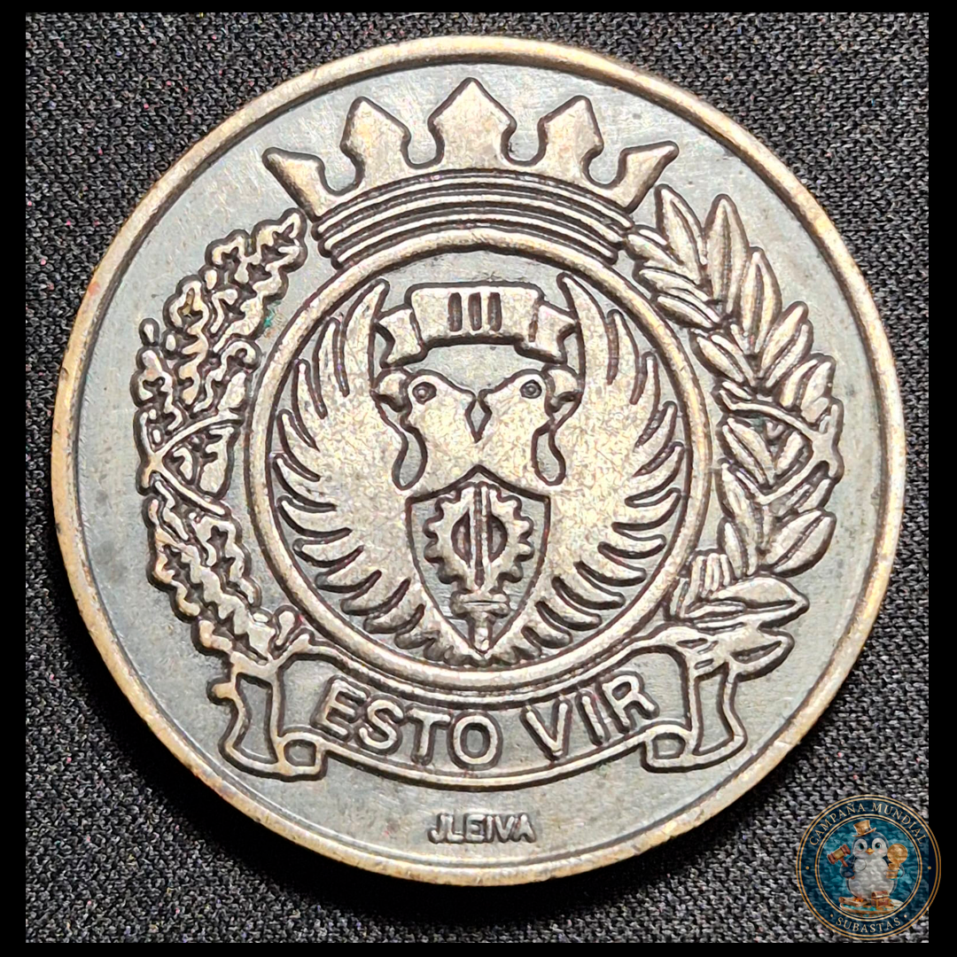 A114 .- MEDALLA CONMEMORANDO LOS 50 AÑOS DE LA ESCUELA DE SUBOFICIALES DEL EJERCITO DE CHILE