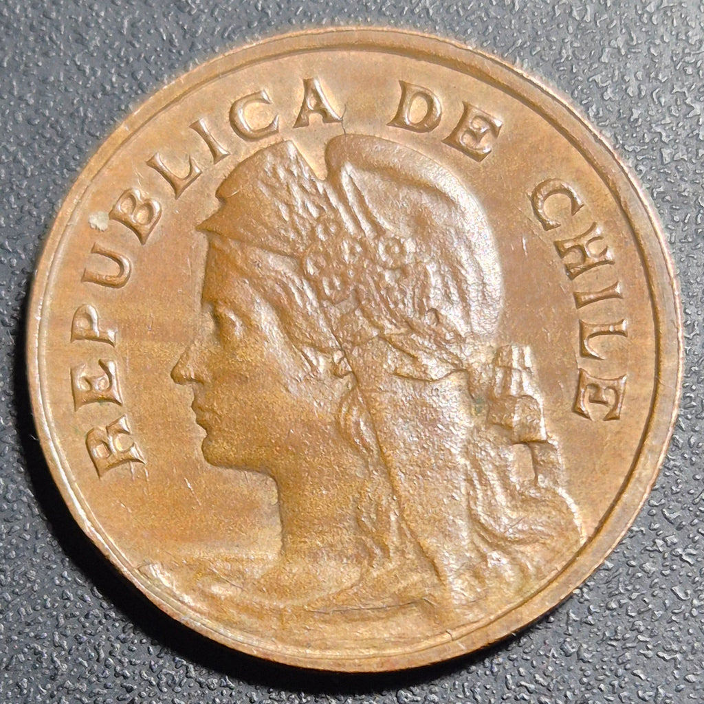 A526 .- MONEDA DE UN CENTAVO  AÑO 1919    XF+   CHILE