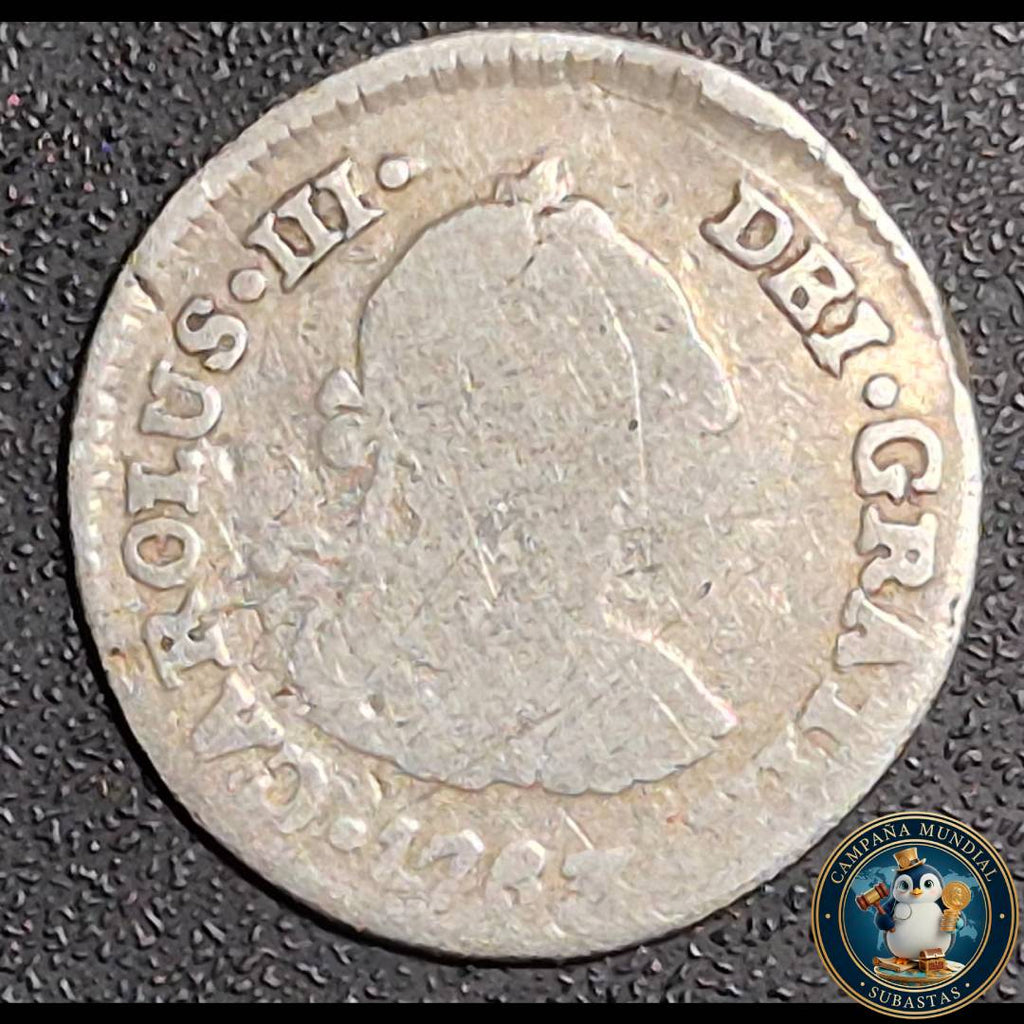 B1106 MONEDA 1 REAL AÑO 1783  CECA: POTOSI PLATA.     F    BOLIVIA