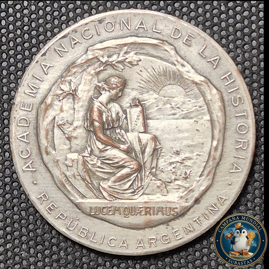 B1117 MEDALLA CONMEMORATIVA DEL IV ONGRESO INTERNAIONAL DE HISTORIA BUENOS AIRES 1966.   ARGENTINA