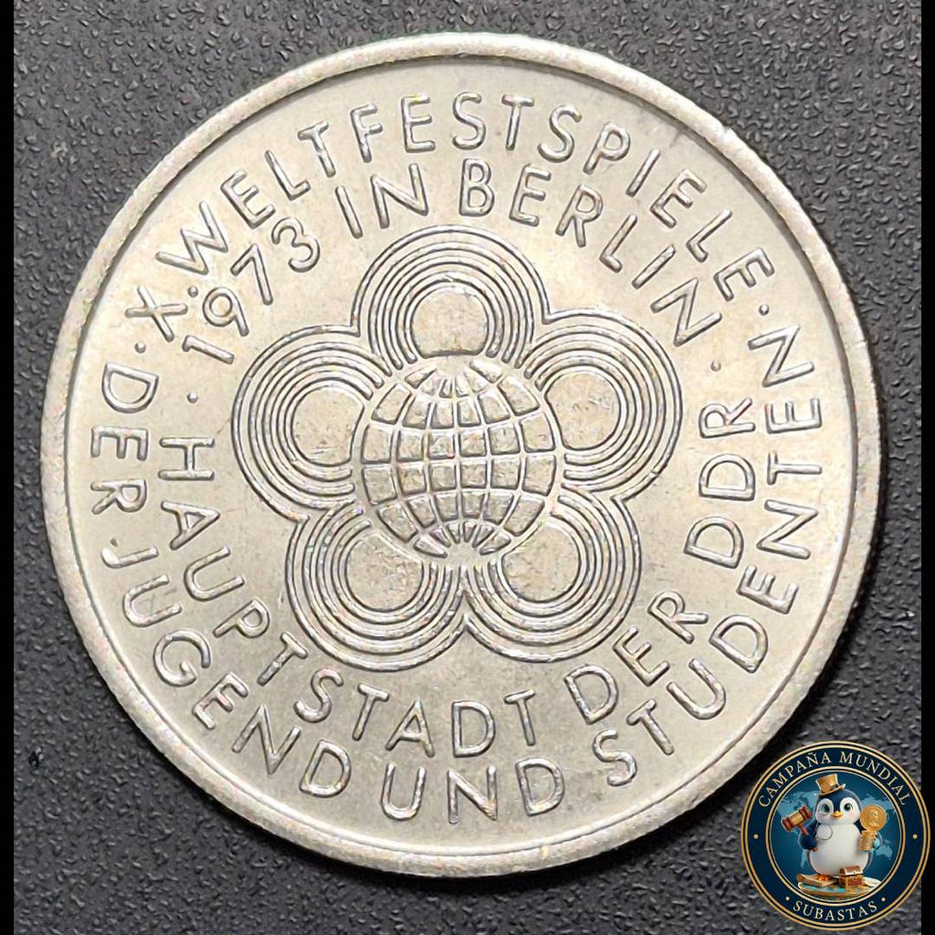 B1125 MONEDA DE 10 MARCPS DE EX ALEMANIA ORIENTAL (DDR) AÑO: 1973. UNC   ALEMANIA