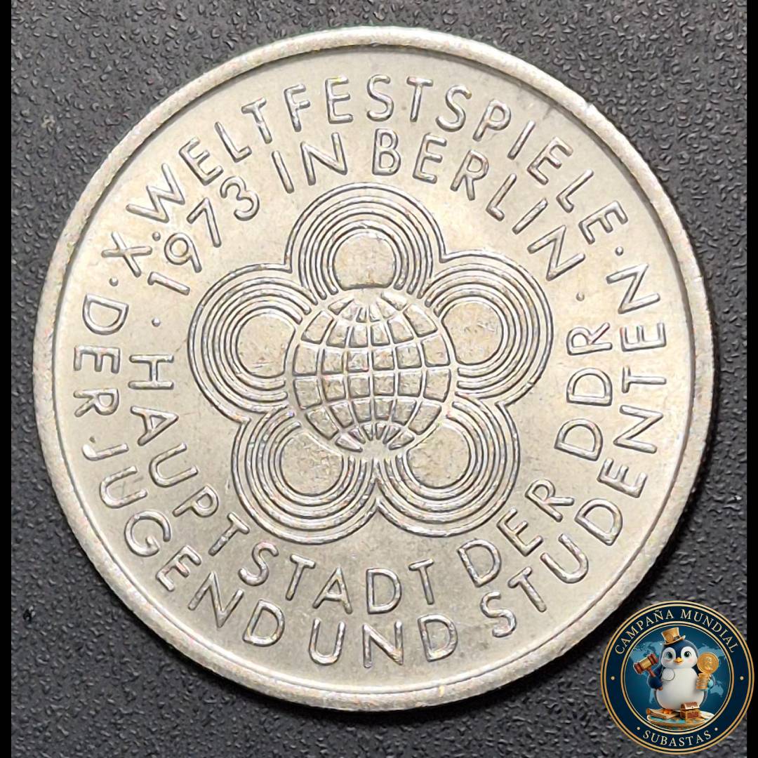 B1125 MONEDA DE 10 MARCPS DE EX ALEMANIA ORIENTAL (DDR) AÑO: 1973. UNC   ALEMANIA