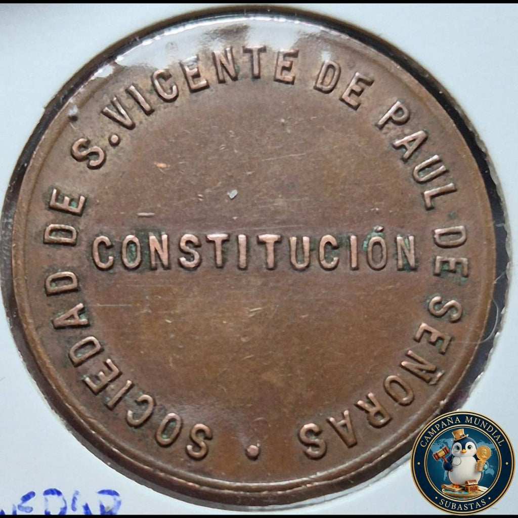 B1126 FIHA DE LA SOCIEDAD DE SAN VICENTE PAUL.  CIUDAD DE CONSTITUCIÓN   CHILE  (EXCELENTE CONDICIÓN)