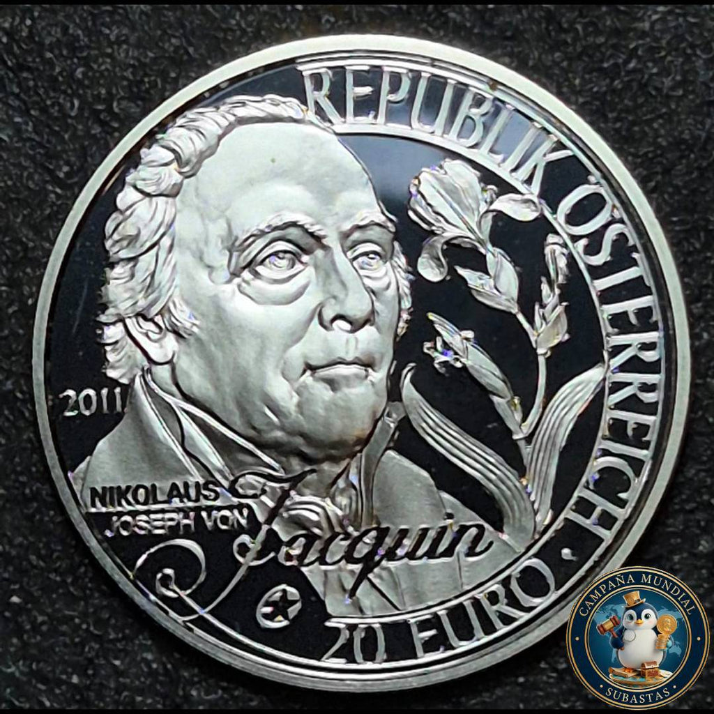 B1135 MONEDA AUSTRIAA DE 20 EUROS AÑO 2011 LEY 0,9   20Gr   EN ESTADO UNC    AUSTRIA