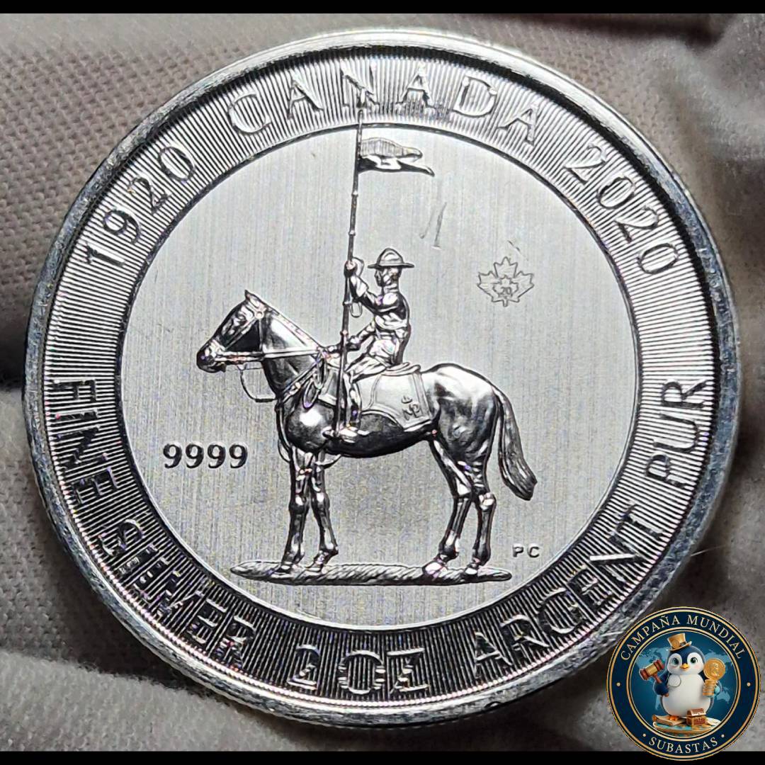 B1146 DOS(2) ONZAS DE 10 DOLLARS AÑO 2002  DE PLATA PURA (0.999) DE CANADA. UNC    CANADA