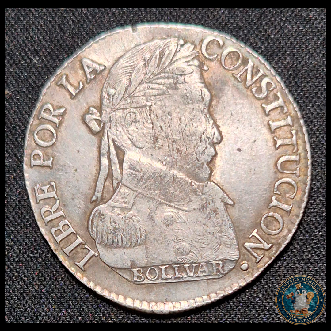 B207 .- MONEDA REPUBLICA BOLIVIANA DE 4 S (SUELDOS) AÑO: 1830 VF-   BOLIVIA
