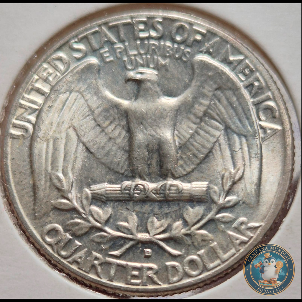 B217 .- MONEDA DE UN CUARTO DE DOLLAR  AÑO: 1964  6.25Gr   LEY: 0.9  UNC   USA