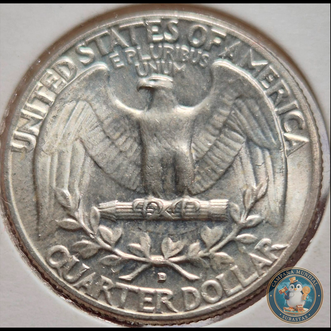 B217 .- MONEDA DE UN CUARTO DE DOLLAR  AÑO: 1964  6.25Gr   LEY: 0.9  UNC   USA