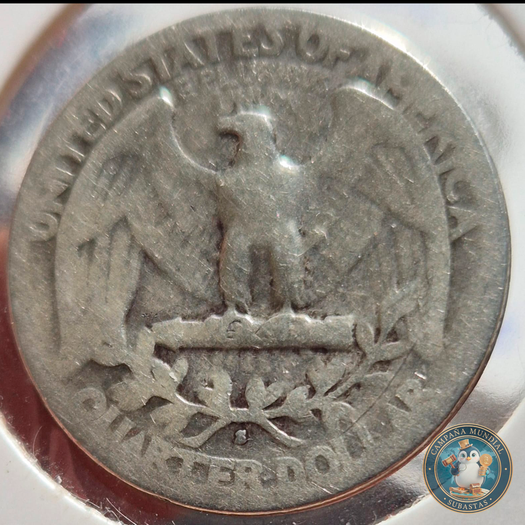B218 .- MONEDA DE UN CUARTO DE DOLLAR  AÑO:1940  6Gr   LEY: 0.9  VF-   USA