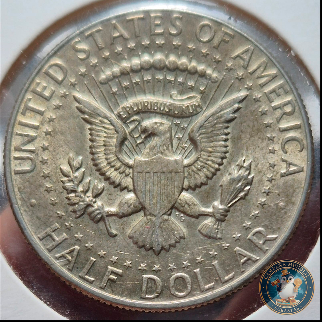 B221 .- MONEDA DE MEDIO DOLAR NNORTEAMERICANO.11.4Gr LEY: 0.4  USA