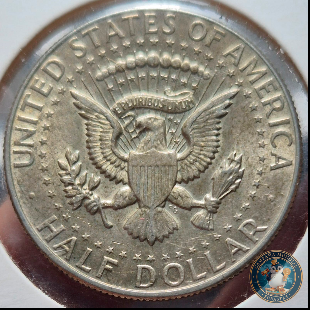 B221 .- MONEDA DE MEDIO DOLAR NNORTEAMERICANO.11.4Gr LEY: 0.4  USA