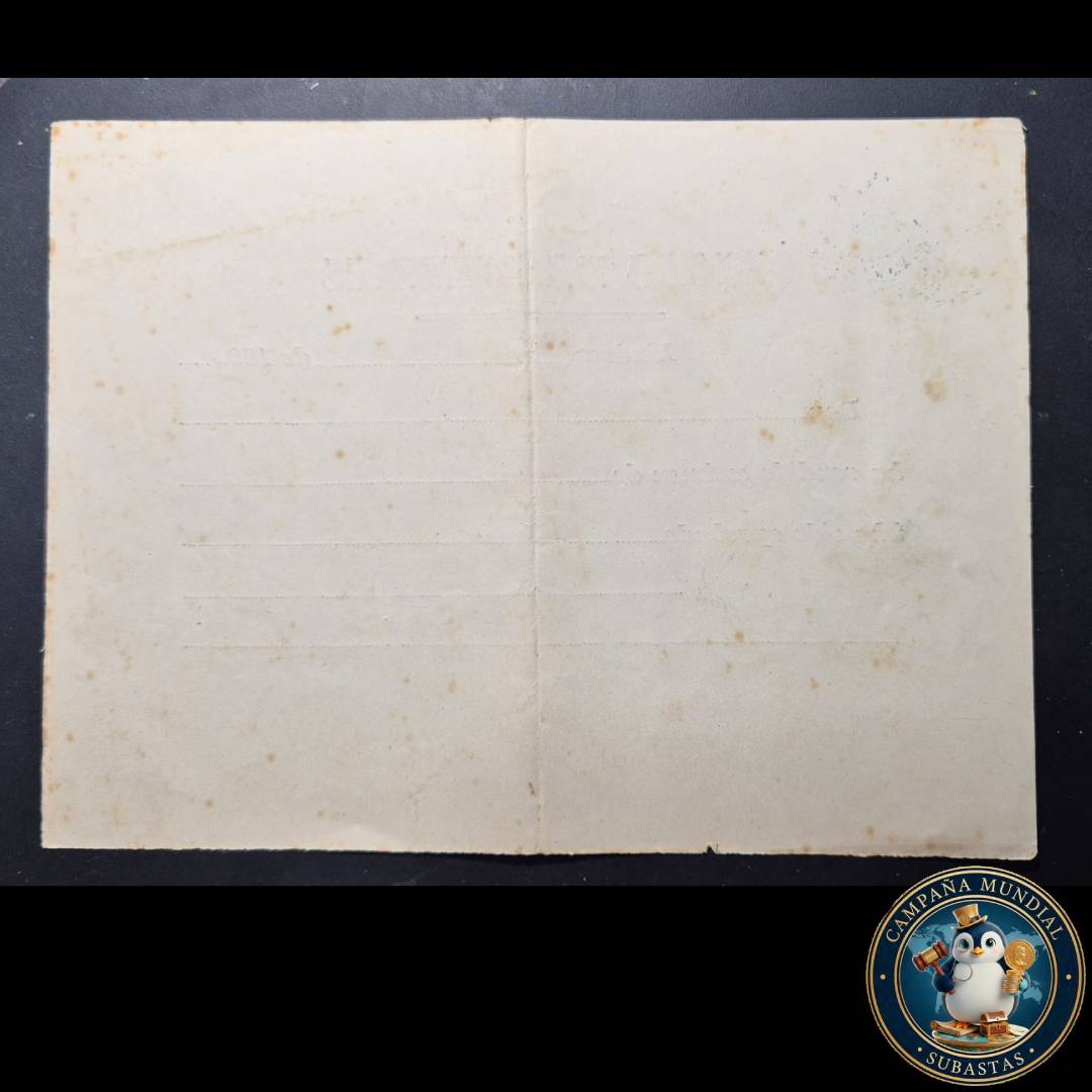 C1230 ""DIPLOMA EMITIDO POR EL LICEO DE LINARES EL 5 DE ENERO DE 1895   CHILE""