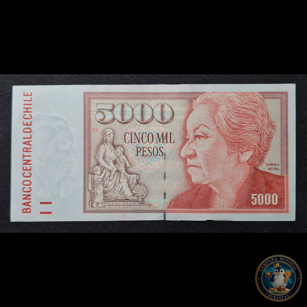 C319 .- BILLETE DE 5000 PESOS AÑO: 2007   XF   CHILE