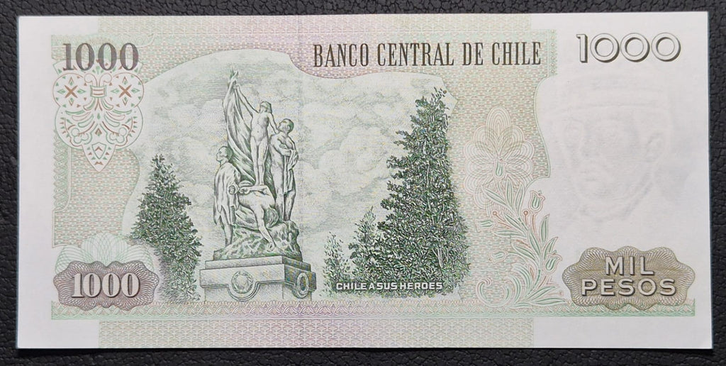 C355 .- BILLETE DE 1000 PESOS AÑO: 2004  FIRMAS: CORBO-CARRASCO  AUNC-   CHILE