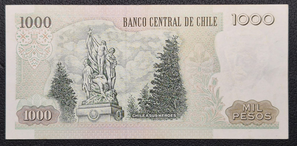 C358 .- BILLETE 1000 PESOS  AÑO:  2008  FIRMAS: DE GREGORIO-ZURBUCHEN  XF     CHILE