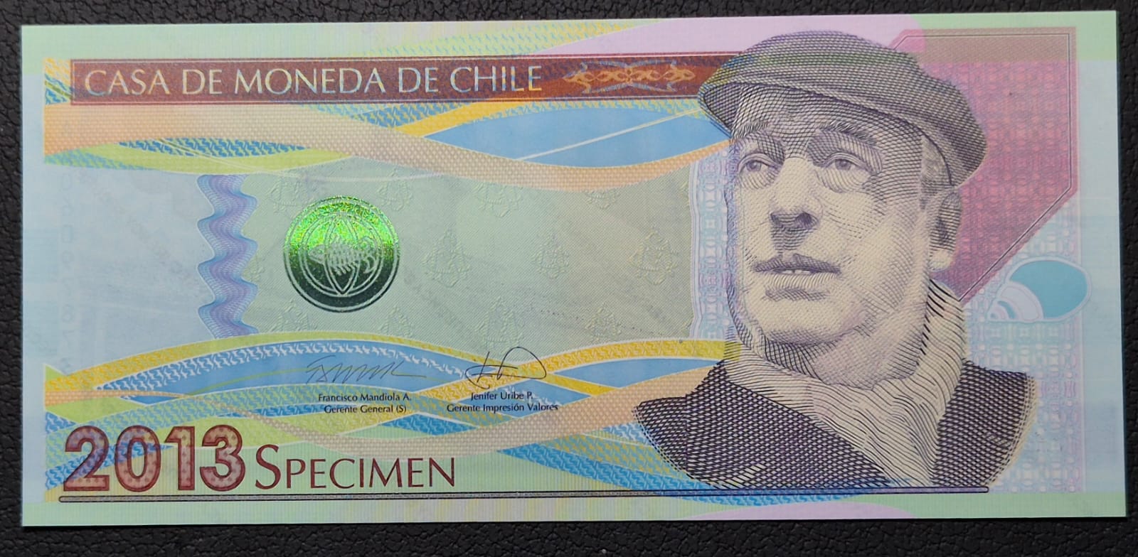 C367 .- IMPRESO PABLO NERUDA SPECIMEN AÑO 2013   UNC   CHILE
