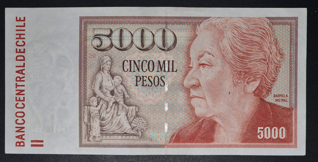 C732 .- BILLETE DE 5000 PESOS AÑO: 2008  XF+   CHILE