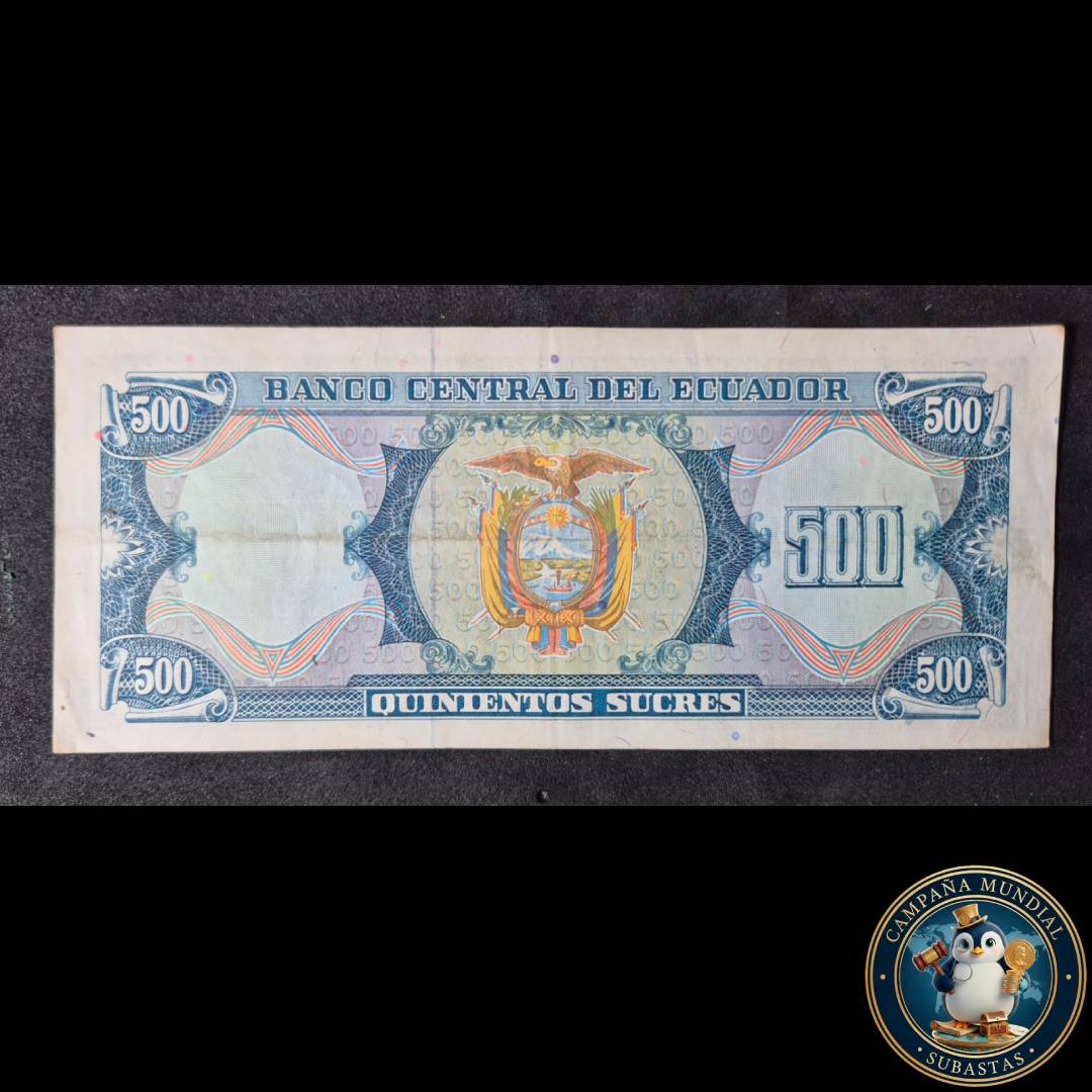 D1303 BILLETE DE 500 SURES DE ECUADOR.   XF-   ECUADOR