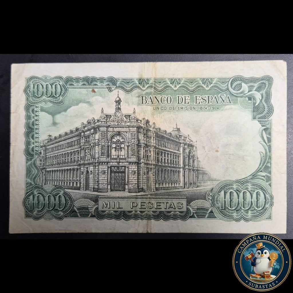 D1327 BILLETE DE MIL PESETAS FECHADO: 17 DE SEPTIEMBRE DE 1971      VF     ESPAÑA
