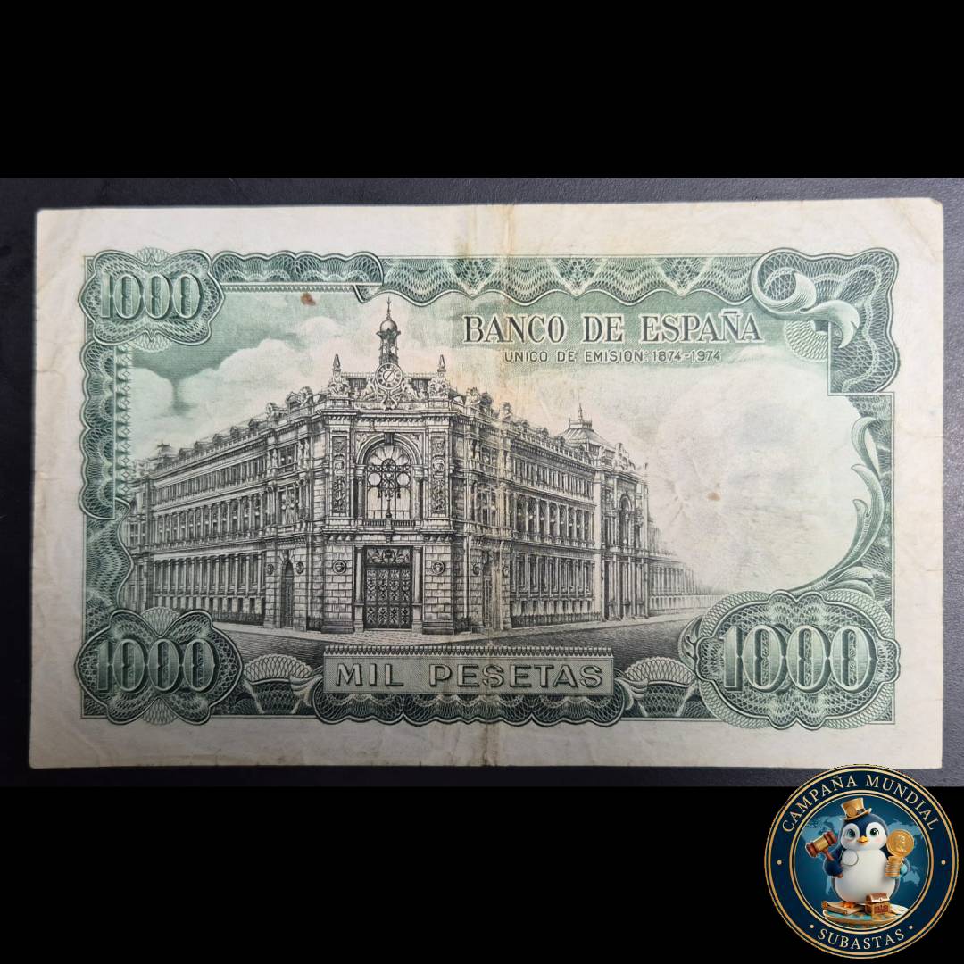 D1327 BILLETE DE MIL PESETAS FECHADO: 17 DE SEPTIEMBRE DE 1971      VF     ESPAÑA