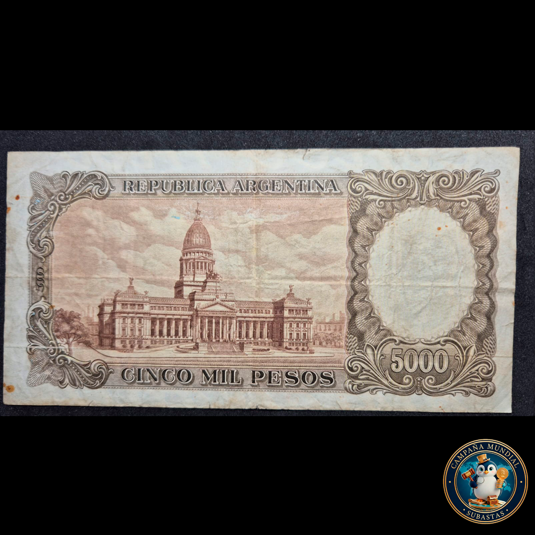 D411 .- 5000 PESOS ARGENTINOS   VF-    ARGENTINA