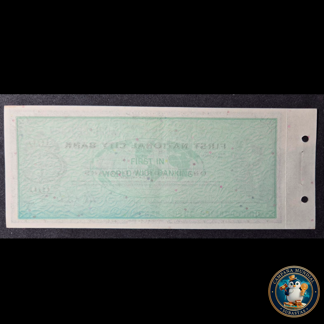 D415 .- CHEQUE DE 100 DOLLARS DEL FIRST NATIONAL CITY BANK    USA