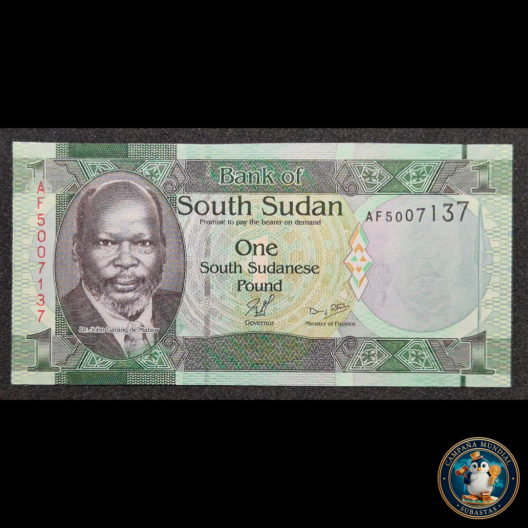 D426 .- BILLETE DE UNA(1) LIBRA DE SUDÁN DEL SUR    UNC     SUDÁN DEL SUR