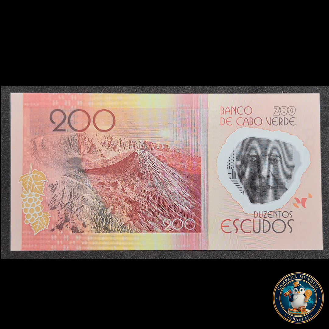 D431 .- BILLETE DE 200 ESCUDOS DE LA ISLA DE CABO VERDE. POLÍMERO   UNC  CABO VERDE
