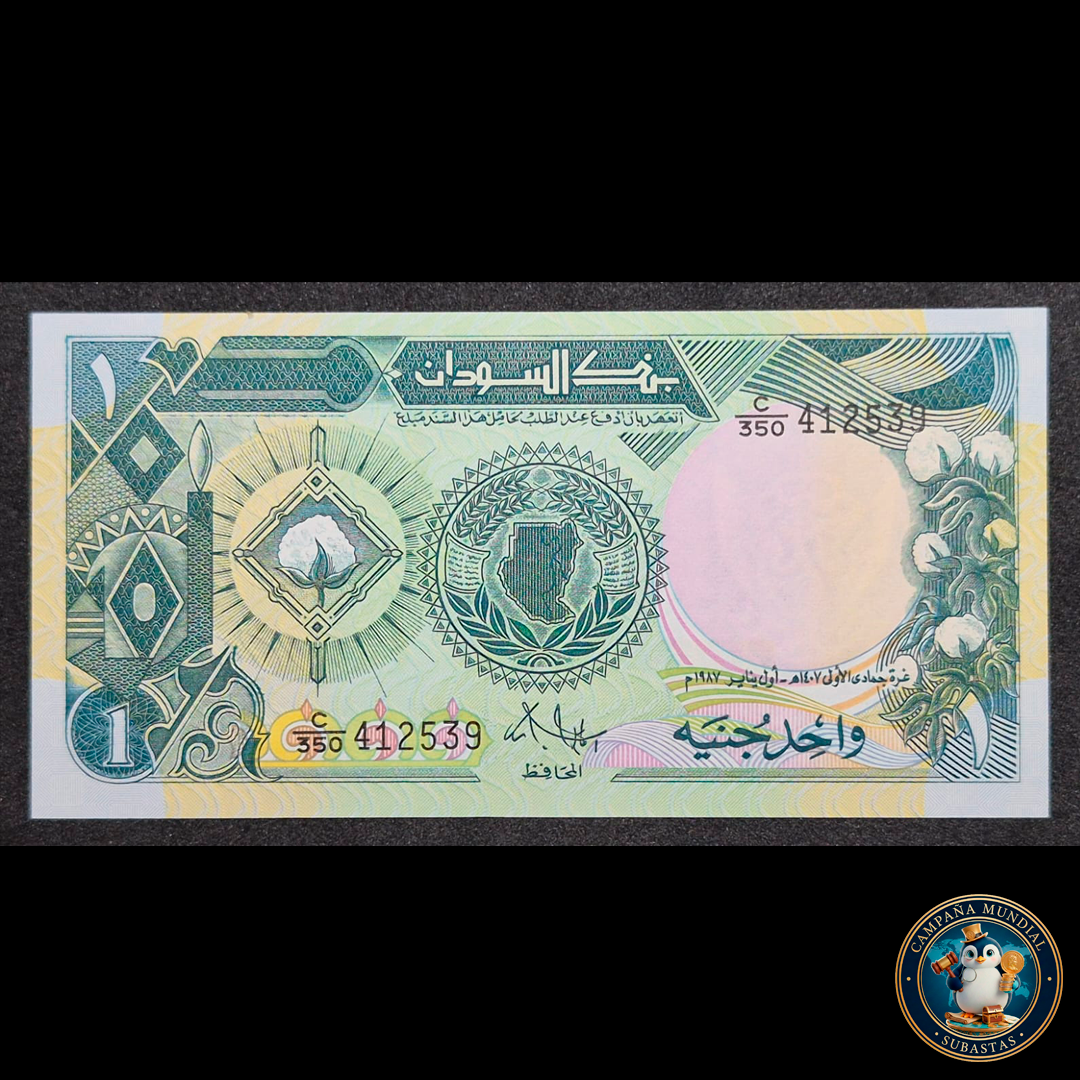 D432 .- BILLETE DE UNA LIBRA SUDANESA. UNC   SUDÁN