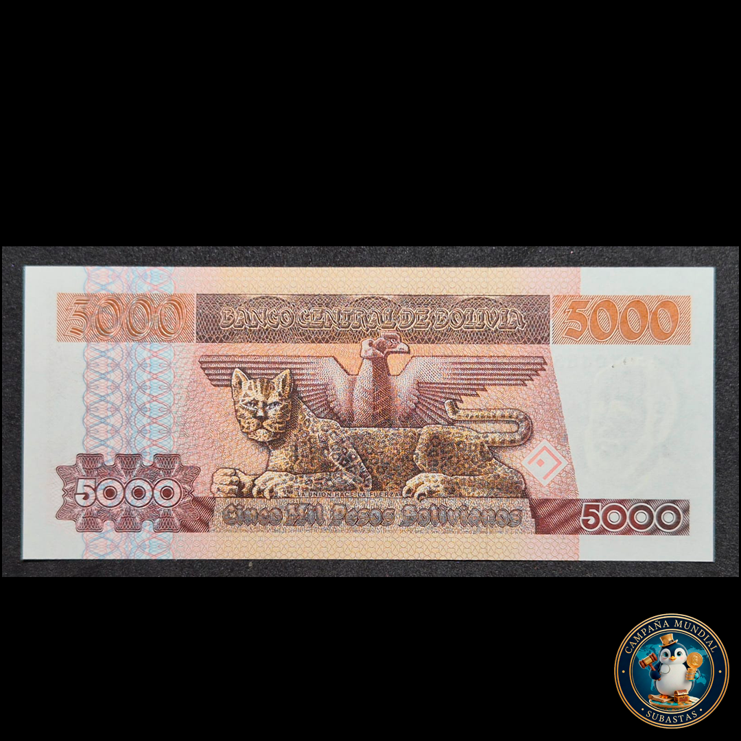 D433 .- BILLETE DE 5000 BOLIVIANOS.   UNC   BOLIVIA