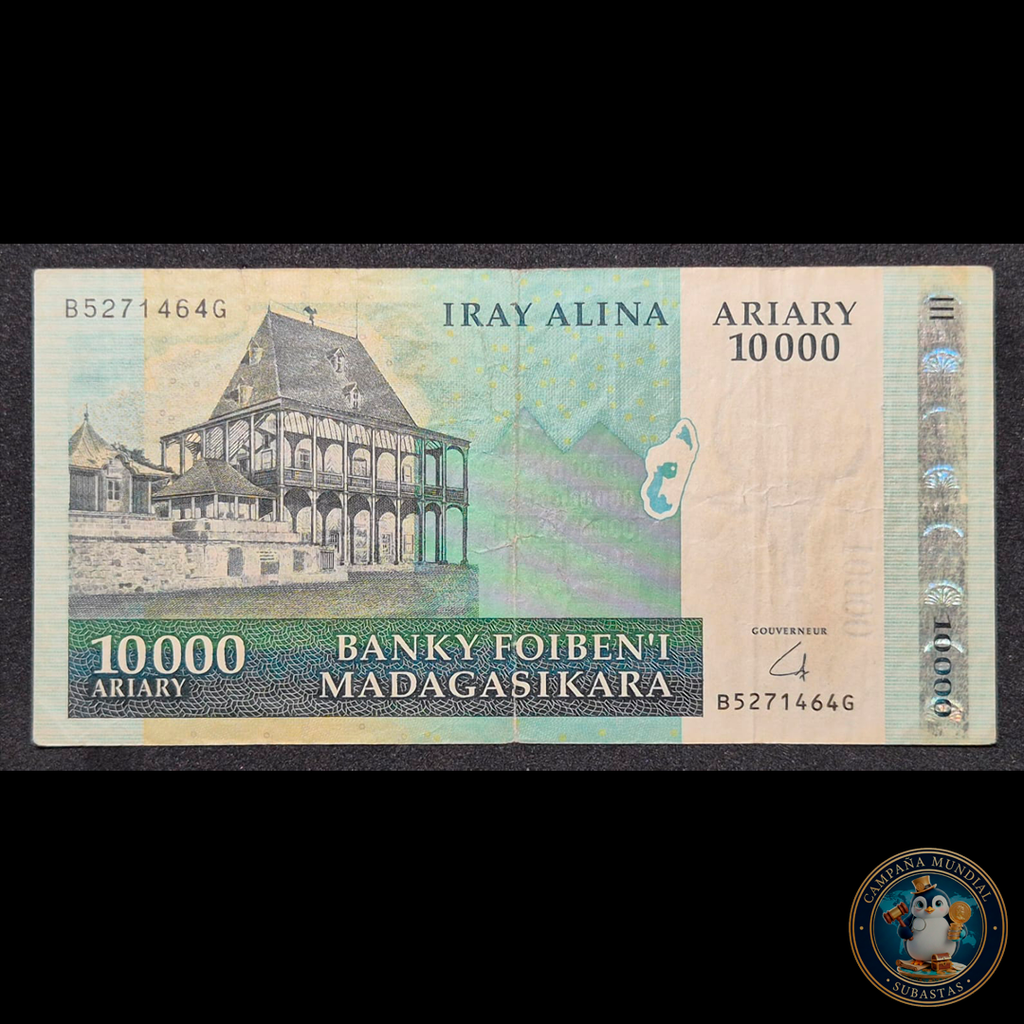 D435 .- BILLETE DE 10000 ARIARY DE MADAGASCAR.   XF-   MADAGASCAR