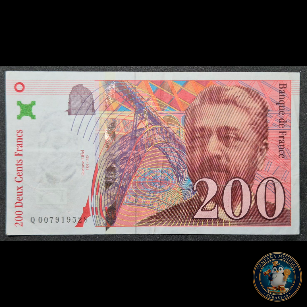 D460 .- BILLETE DE 200 FRANCOS FRANCESES. AÑO: 1996  XF-   FRANCIA
