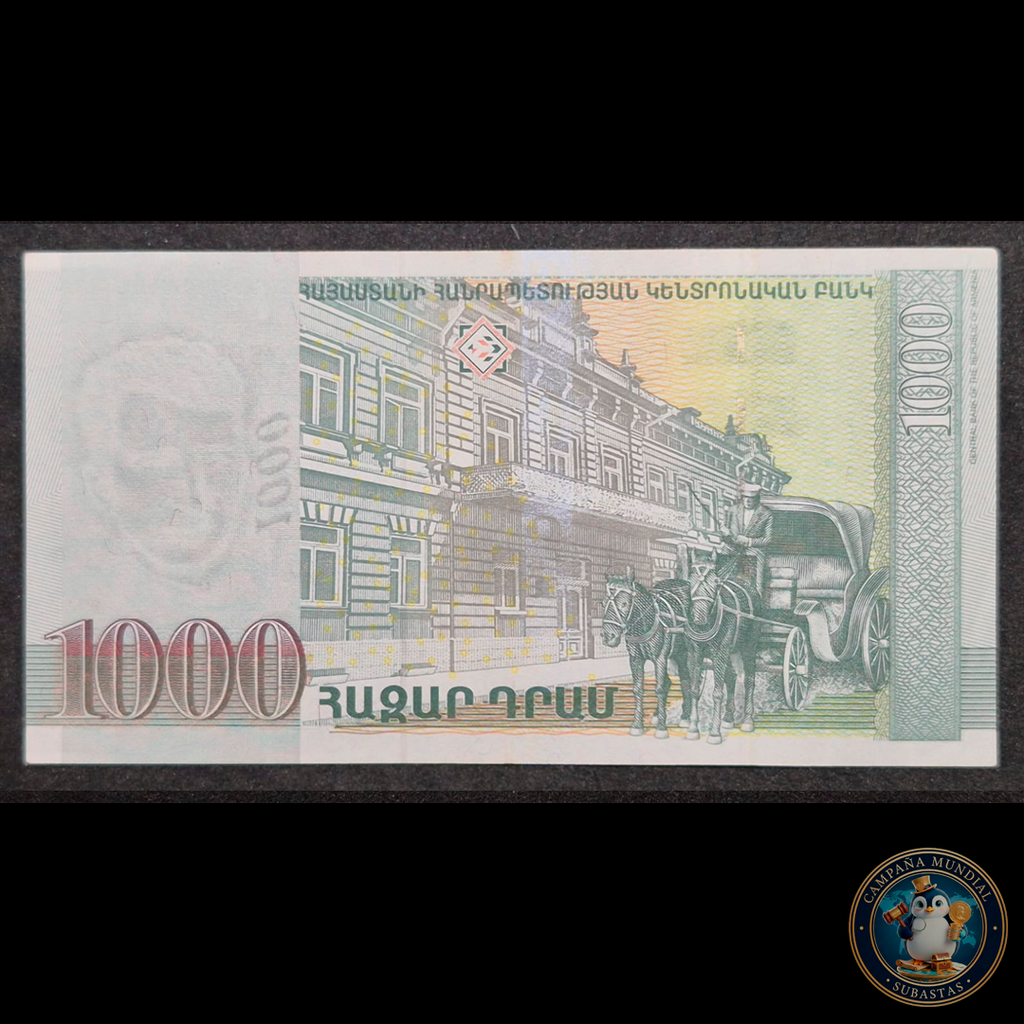 D450 .- BILLETE DE 1000 DRAM ARMENIOS.   XF+   ARMENIA