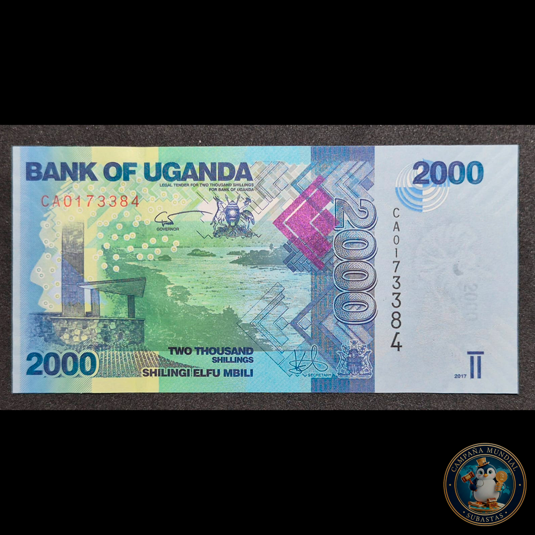 D456 .-  BILLETE DE 2000 SHILLING UGANDESES. AÑO 2017   UNC   UGANDA