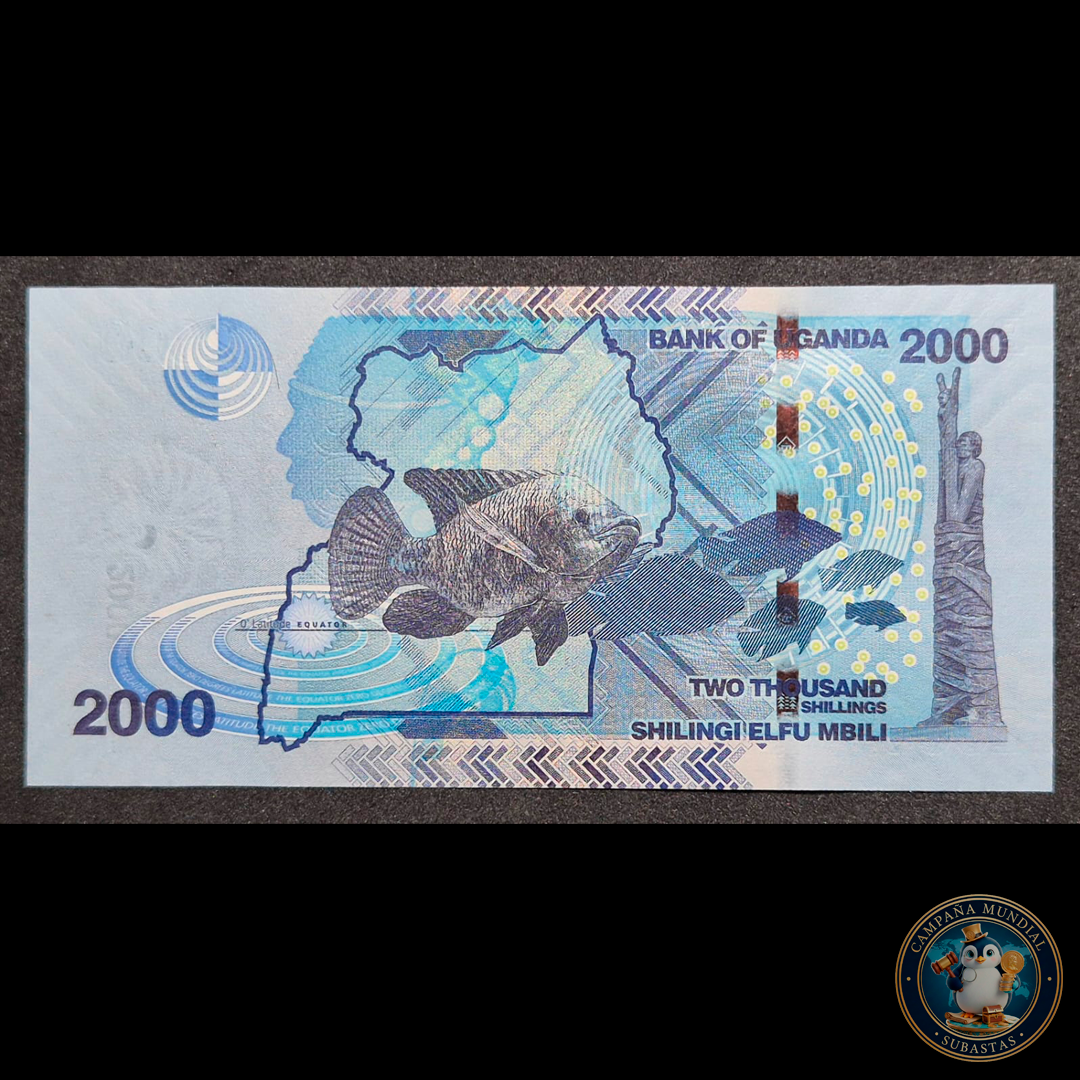 D456 .-  BILLETE DE 2000 SHILLING UGANDESES. AÑO 2017   UNC   UGANDA
