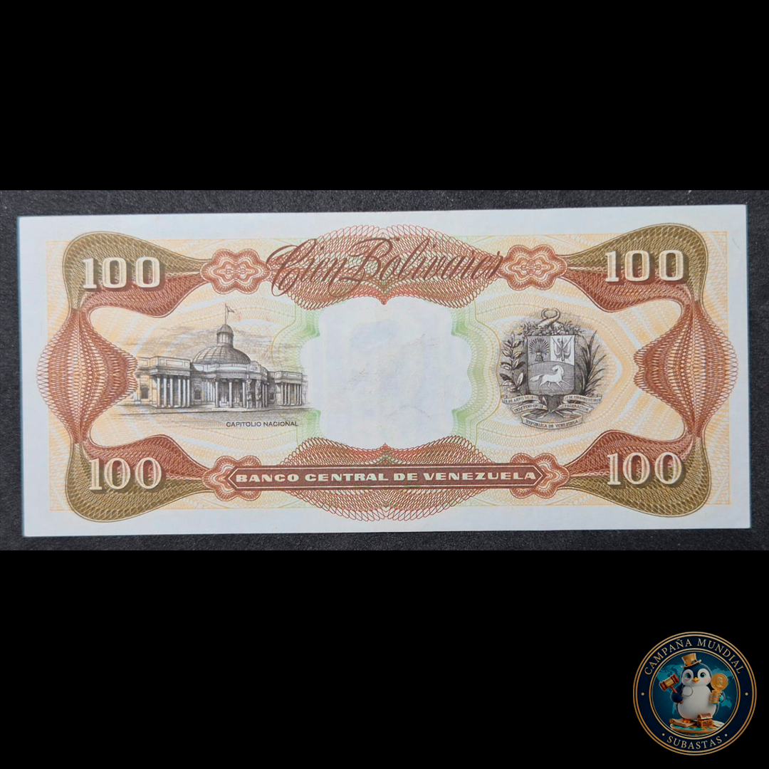 D464 .- BILLETE DE 100 BOLIVARES DEL 16 DE MARZO DE 1989. XF   VENEZUELA
