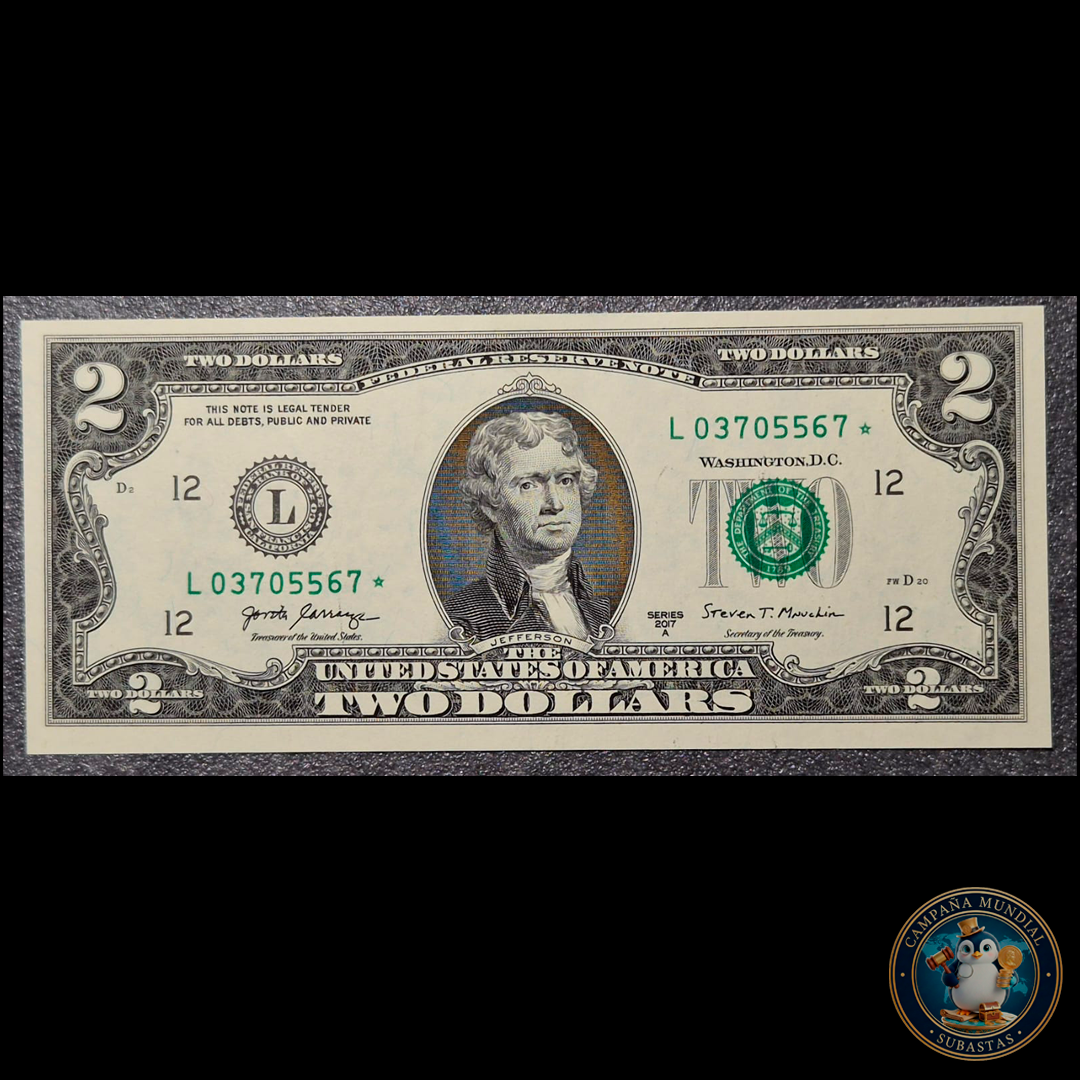 D481 .- BILLETE DE DOS(2) DOLARES DE REPOSICIÓN USA.    UNC     USA