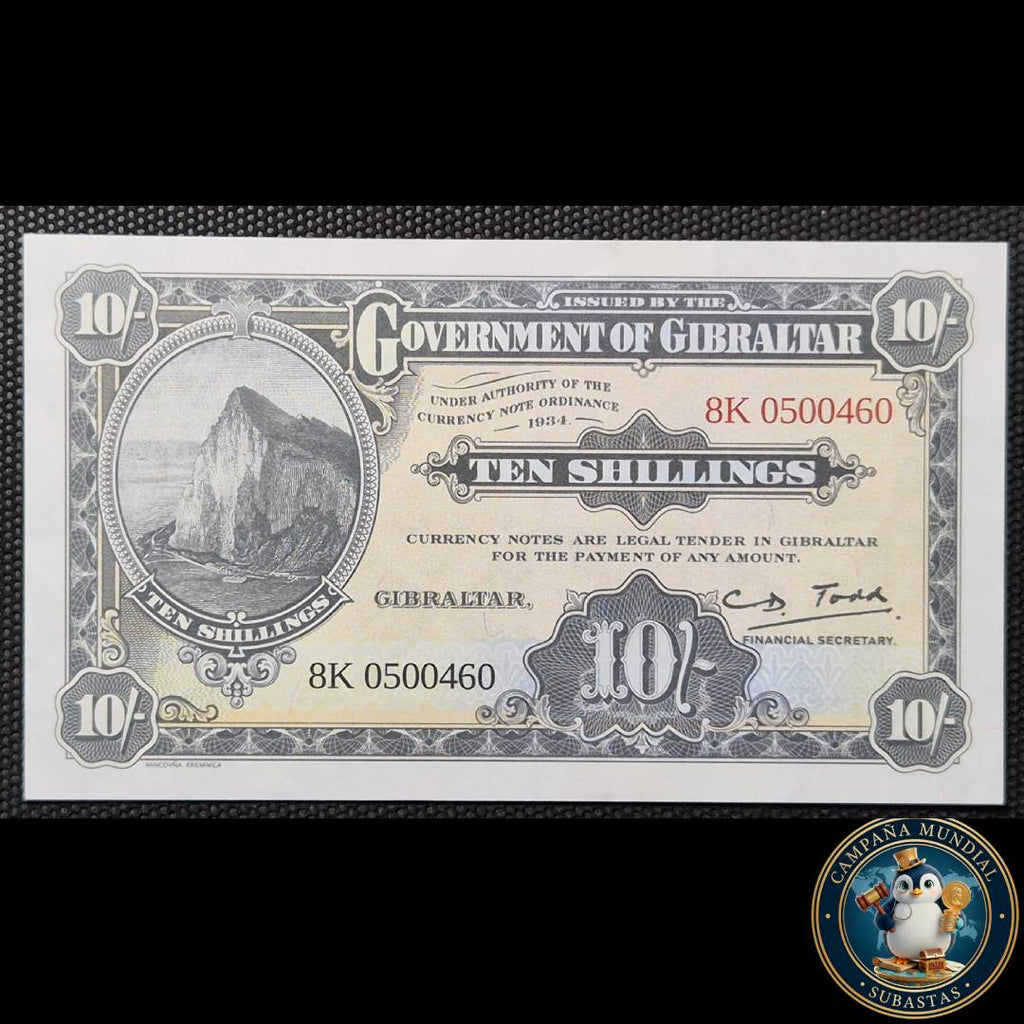 D834 .- BILLETE DEL GOBIERNO DE GIBRALTAR   AÑO: 1984. UNC    GILBRALTAR, REINO UNIDO