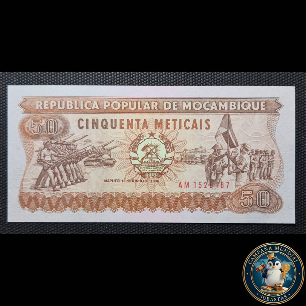 D838 .- BILLETE DE50 METICAIS DE MOZAMBIQUE.   UNC     MOZAMBIQUE