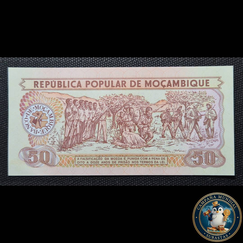 D838 .- BILLETE DE50 METICAIS DE MOZAMBIQUE.   UNC     MOZAMBIQUE