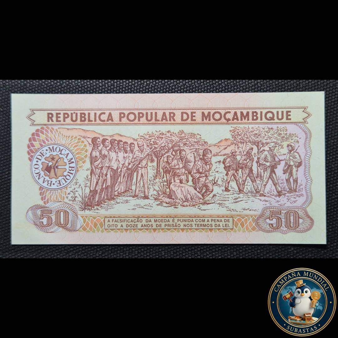 D838 .- BILLETE DE50 METICAIS DE MOZAMBIQUE.   UNC     MOZAMBIQUE