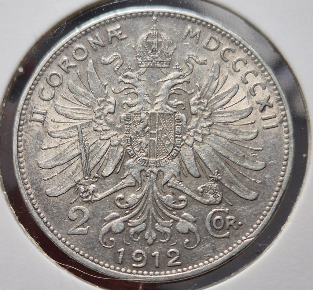 B634 .- MONEDA DE DOS CORONAS AUSTRIACAS  9,7 Gr     PLATA 0.9   AÑO: 1912     AUSTRIA