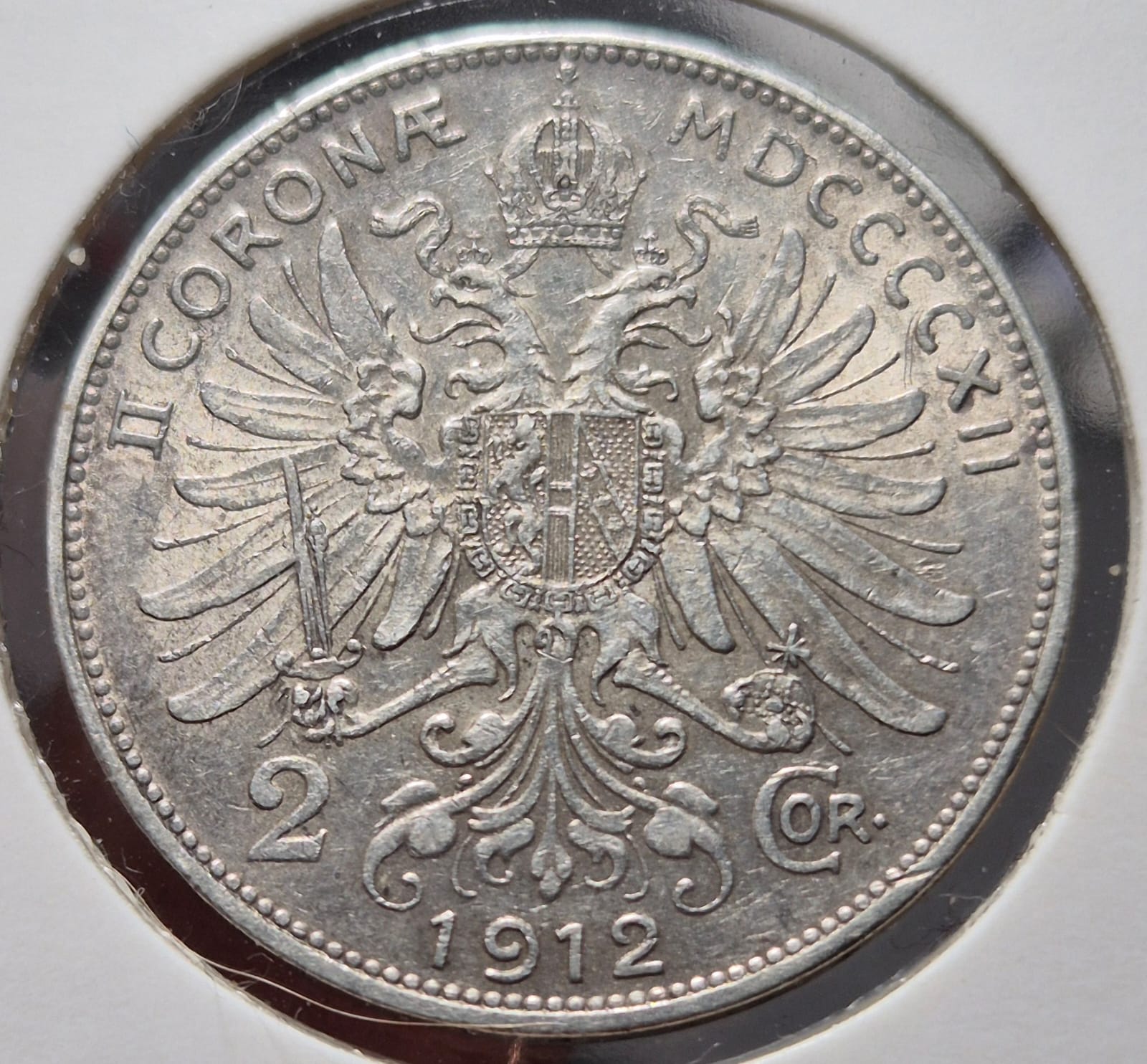 B634 .- MONEDA DE DOS CORONAS AUSTRIACAS  9,7 Gr     PLATA 0.9   AÑO: 1912     AUSTRIA