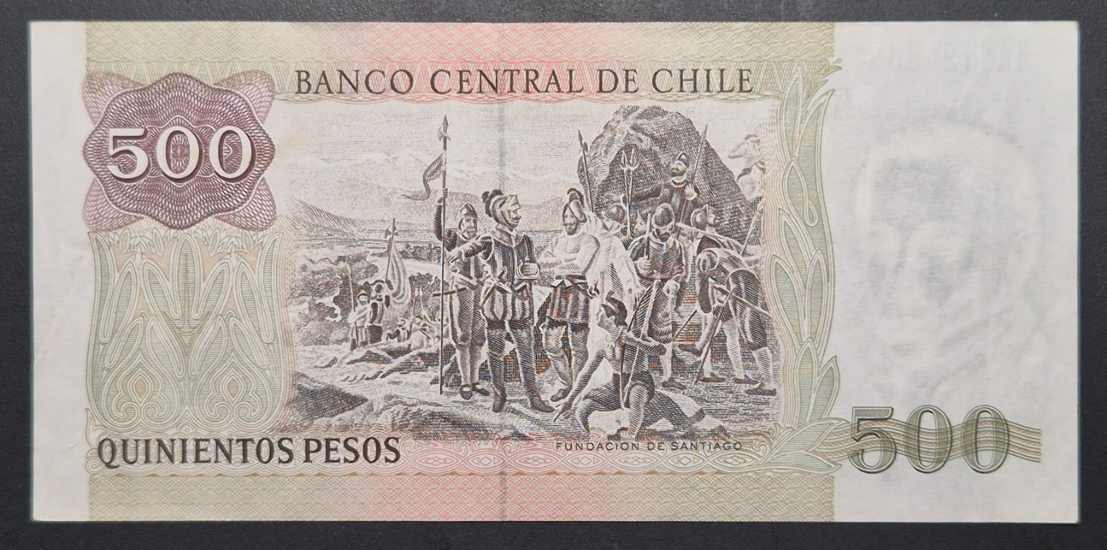 C734 .- BILLETE DE 500 PESOS AÑO: 1998  XF+   CHILE