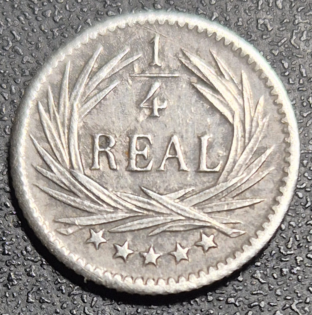 B635 .- MONEDA DE UN CUARTILLO(1/4) BOLIVIANO AÑO: 1897       XF    GUATEMALA